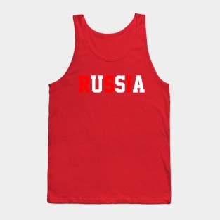 Russia/USA - Conspiracy Theory Design Tank Top